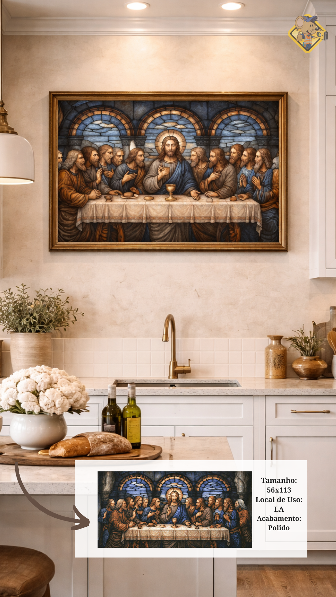 Revestimento 56x113 Ultima Ceia