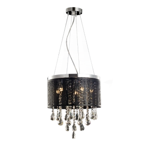 Lustre Duquesa Florestta 5xG9 Preto Fosco