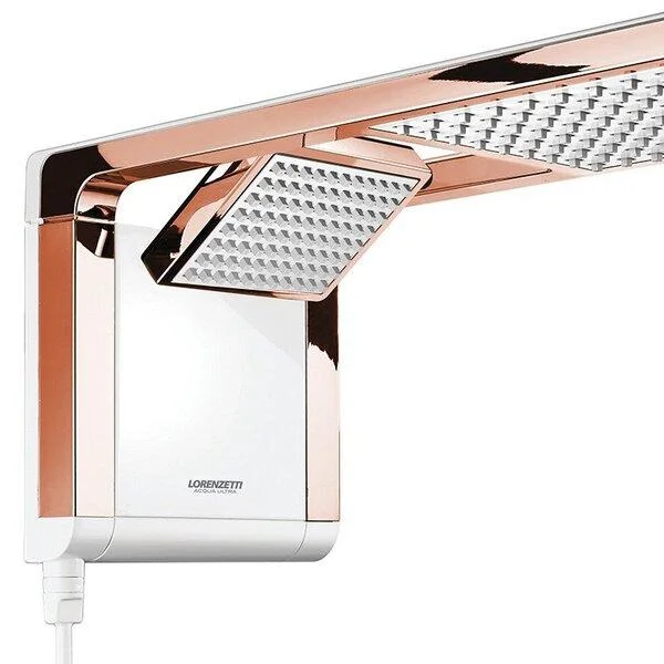 Ducha Acqua Duo Branco/Rose Gold 220/6800W