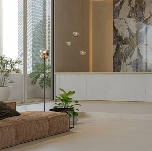 Porcelanato Acetinado Master Gales Beige 123X123 123006