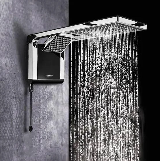 Ducha Acqua Duo Preto/Cromado 220/6800W