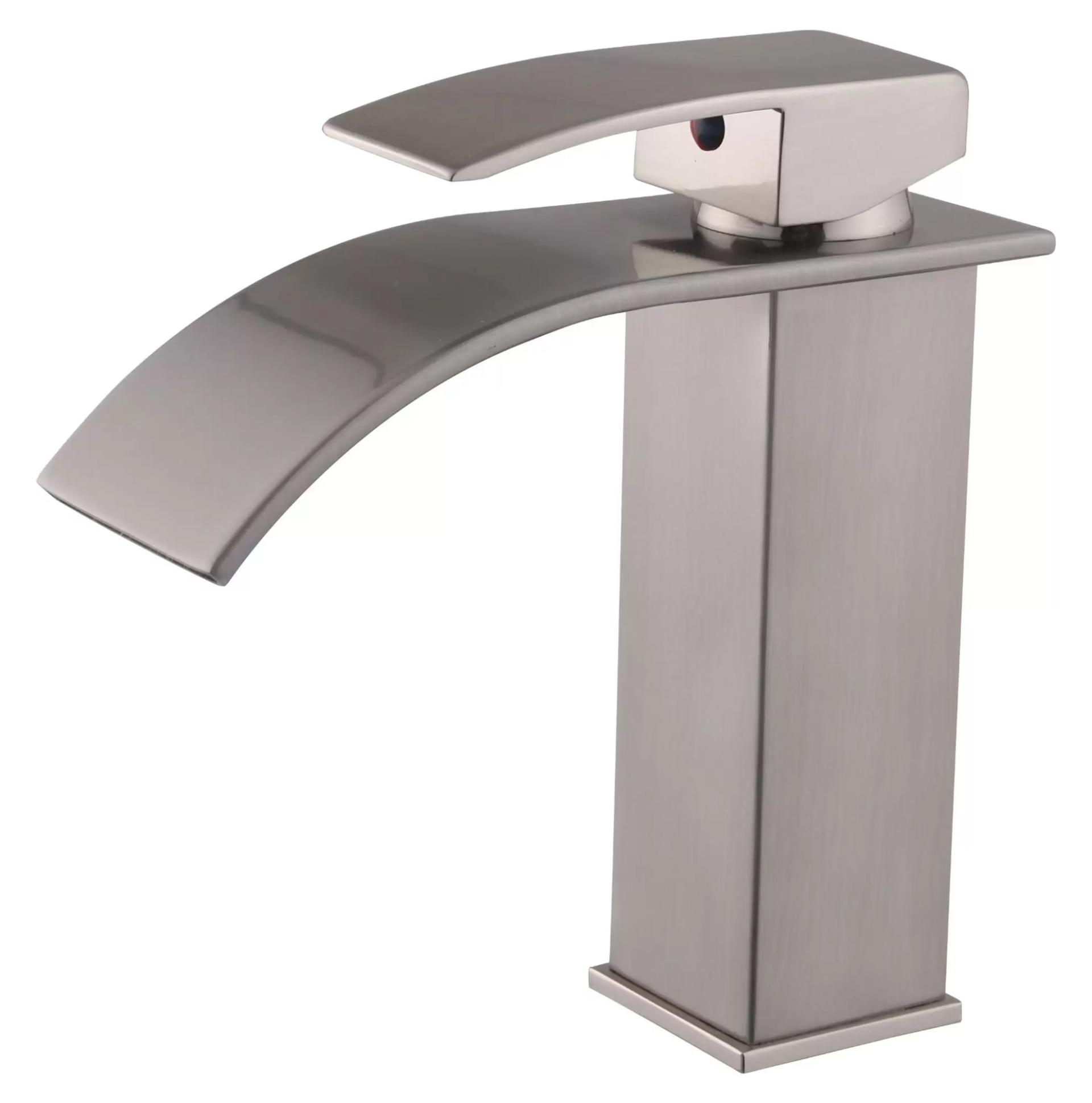 Misturador Monocomado Lavatório 4801 Paris Escovado Baixo