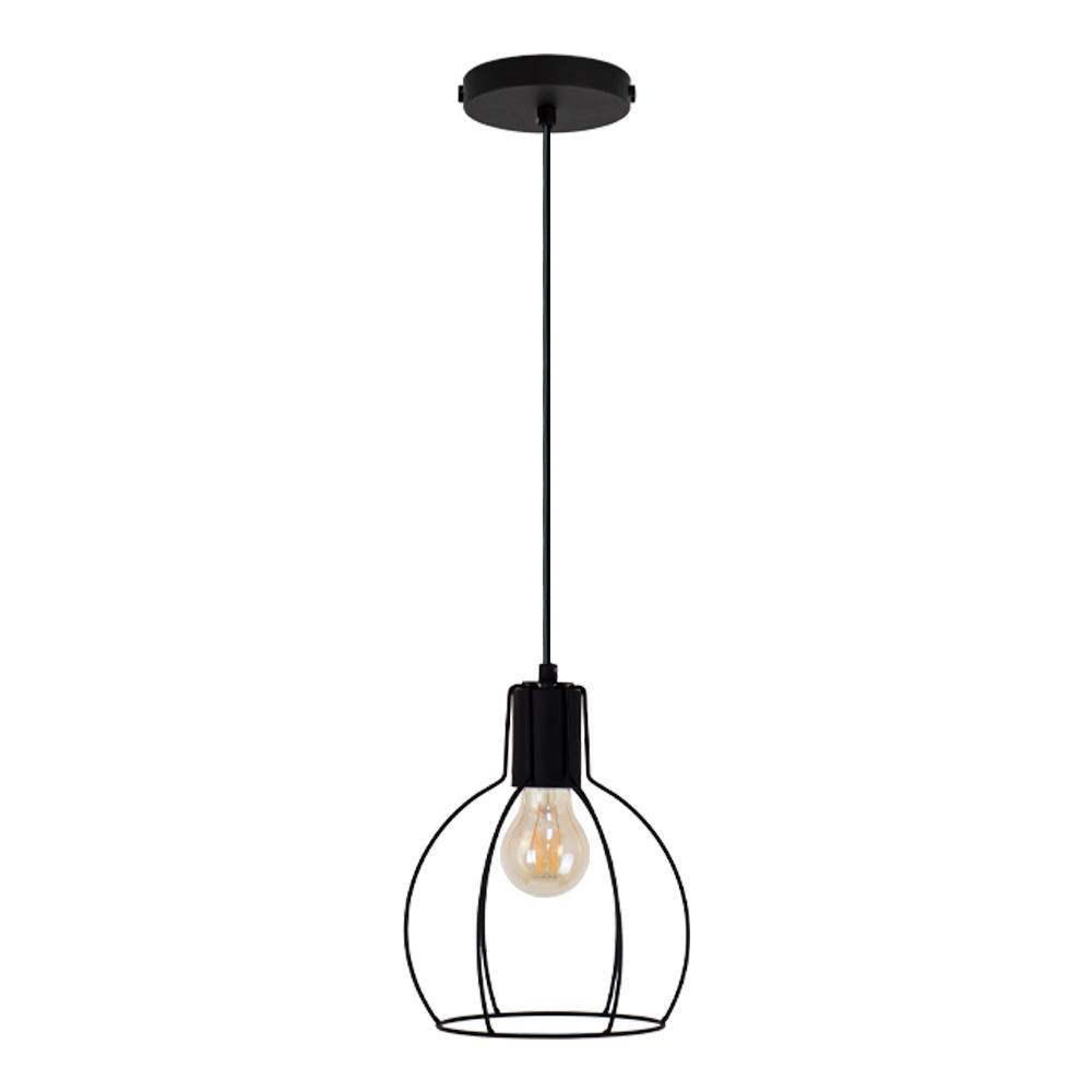 Pendente Aspen Aço 180MM 1xE27 Preto - 80180008
